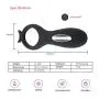 Lfcmf Multiple Speed Waterproof USB Rechargeable Easy to Clean Massage Tools Male Ring Massage with Remote Control Toys for Men and Couples Lfcmf Multiple Speed Waterproof USB Rechargeable Easy to Clean Massage Tools Male Ring Massage with Remote Control Toys for Men and Couples