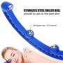 MP005 Back Massager Handheld Tool - Newest Version Steel Balls Shiatsu Deep Tissue Trigger Point Therapy Self Muscle Massage Stick Bar Extra Long for Neck Shoulder Foot Back and (Larger Back Massager)
