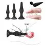 Hisionlee Sexy Toys 4PCS Anal Plug Set Medical Silicone Sensuality Anal Toys(Black) Hisionlee Sexy Toys 4PCS Anal Plug Set Medical Silicone Sensuality Anal Toys(Black)