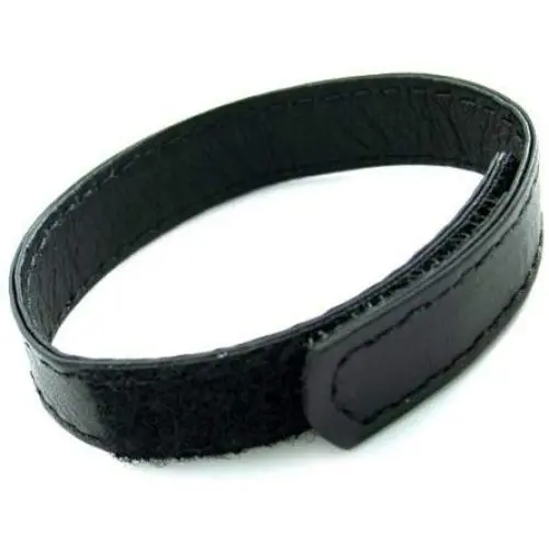 M2m Cock Ring, Leather, Velcro, Black M2m Cock Ring, Leather, Velcro, Black