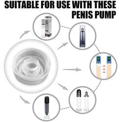 Nabini Universal Soft Silicone Penis Pump Ring Penis Sleeve Vacuum Pump Ring Replacement for Penis Pumps(2 pcs one pack)