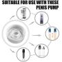 Nabini Universal Soft Silicone Penis Pump Ring Penis Sleeve Vacuum Pump Ring Replacement for Penis Pumps(2 pcs one pack)