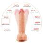 Realistic Anal Dildo with 10 Powerful Vibration Modes Bendable Shaft Soft Silicone for G-spot Anal Prostate Stimulation, PALOQUETH Waterproof Vibrating Dildo with Strong Suction Cup for Beginner Advan