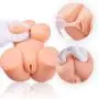 Lifelike Silicone Torso Sex Doll 3D Real Feel Male Masturbator Vagina Anal 2 Hole Sex Toy Adult Toys Pocket Adult Toy for Men Male Hand Free Toys Best Birthday Party Gifts Ultra-Soft (10×6.2×4in)