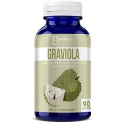 Ahana Nutrition Pure Graviola Capsules - Filled with Antioxidants & Supports The Immune System (90 Capsules)