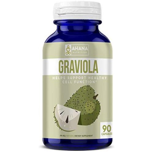Ahana Nutrition Pure Graviola Capsules - Filled with Antioxidants & Supports The Immune System (90 Capsules) Ahana Nutrition Pure Graviola Capsules - Filled with Antioxidants & Supports The Immune System (90 Capsules)