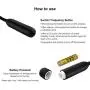 HTWANJU Silicone Vibrating Pennis Pluges Uiethral Vibratoor Male Therapeutic Massage Sounds Cˉatheter Dilators