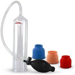 LeLuv Vacuum Pump Easyop B-Grip Bundle with 3 Sizes of Sleeve 1 Inch to 1.5 Inch