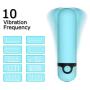Mini Wand Massager, Personal Massager Wand Handheld 10 Speeds Vibrating Bullet Waterproof Rechargeable for Women