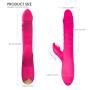 ZEMALIA G Spot Rabbit Vibrator Dildo for Women 30 Modes Waterproof Dual Motor Rotating & Telescopic Vibrator Clitoral Vaginal Stimulation Anal Play Sex Toys Rechargeable