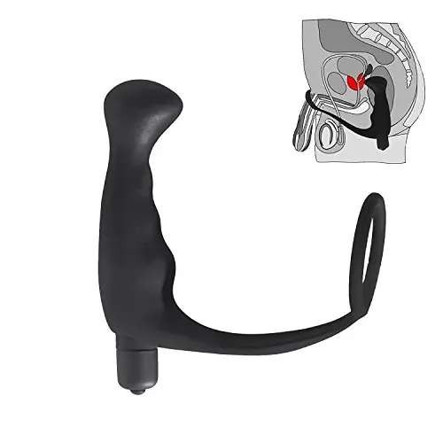 MATATA Waterproof Silicone Enhancing Vibrating Prostate Massager Anal Butt Vibrator 10 Mode Frequency Cock Penis Ring Sex Toy for Man MATATA Waterproof Silicone Enhancing Vibrating Prostate Massager Anal Butt Vibrator 10 Mode Frequency Cock Penis Ring Sex Toy for Man