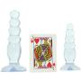 Doc Johnson Crystal Jellies - Anal Delight Trainer Kit - Small-Large - Suction Cup Base - Clear