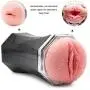 WCZYY Sucking 8 Modes Realistic Soft Vág-ina Aircr-AFT Auto Suck Vib-Ráting Masturbá-tor Cup Rotáting Sùcking Pump Másturb-ation Device Male Tshirt Sucking Silicone Couple Play