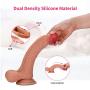 Realistic Dildo 9.8 inch with Dual Density Design for Lifelike Sensation for G Spot Clitoral Anal Stimulation, UTIMI Liquid Body-Safe Silicone Cock with Strong Suction Cup for Hands-Free Play