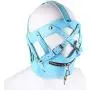 SHWSM Sex Black Leather Costúme Mask Hood Colsed Headgear HarneSex Toy Mouth Bala Chaǐn Mask SHWSM Sex Black Leather Costúme Mask Hood Colsed Headgear HarneSex Toy Mouth Bala Chaǐn Mask