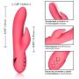 CalExotics California Dreaming San Francisco Sweetheart - Silicone Rabbit Vibrator – Waterproof G Spot Sex Toys for Couples – 10 Vibration Function Massager - Pink