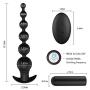 Maison-Market Anal Beads Plug Vibrator Prostate Massager with Safe Pull Handle Anal Training Butt Plug Adult Sex Toy, Rechargeable and Waterproof, for Men Women Couple