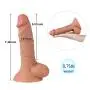 CONtenct 8 Inch Dillo Silicone Vivid Mens anul Plug Six Toys for Mastubation