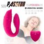 XSEXO Wireless Remote Control Rechargeable Mini Finger Massager with Strong Patterns Handsfree USB Waterproof Massager Wand (U Shape)