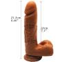 2018 New FAAK FDA Approved Dildo Super Realistic 8.4 Inch Dual Layer Liquid Silicone Bendable Penis with Suction Cup Premium Cock Anal Sex Toys Games for Masturbation Lifelike Sex Toy