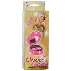 California Exotics Coco Licious Hide and Play 3.25 Inch Compact Massager, Waterproof, Pink