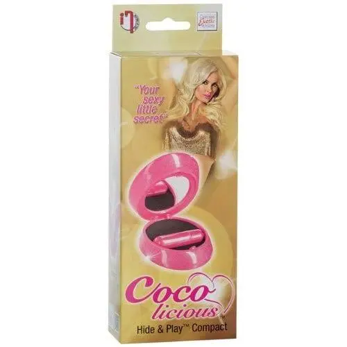 California Exotics Coco Licious Hide and Play 3.25 Inch Compact Massager, Waterproof, Pink