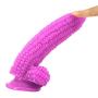 MLSice Big Dildo Suction Cup Fake Penis Corn Dick Sex Toys for Women Particle Surface Vagina Stimulate Anal Beads Butt Plug Dong Sex Shop 20-4.2 cm - Purple