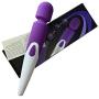 Upgraded Powerful Vibrate Wand Massager with 20 Vibration Modes Mini Whisper Quiet Waterproof Handheld Cordless for Neck Shoulder Back Body Massage Sports Recovery Muscle Aches Purple (FBA)