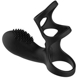 X-R Male Amazing Wearable Massaging Stick Wireless Penis Ring Rechargeable Brush Massaging 10 Modes Vibrating Sunglasses Soft Comfortable Waterproof Safety