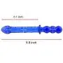 Wowlife Super Long Strong Sex Stimulator Blue Glass Dotted Dildo Dilddo Anal Plug for Women Crystal Masturbator for Moman Glass Pleasure Wand Double Head Design for G-spot Stimulation Wowlife Super Long Strong Sex Stimulator Blue Glass Dotted Dildo Dilddo Anal Plug for Women Crystal Masturbator for Moman Glass Pleasure Wand Double Head Design for G-spot Stimulation