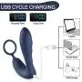 Vibrating Prostate Massager with Cock Ring, BOMBEX 10 Patterns Anal Plug with Remote Control, Silicone G-spot Vibrator Sex Toys for Men, Women and Couple Vibrating Prostate Massager with Cock Ring, BOMBEX 10 Patterns Anal Plug with Remote Control, Silicone G-spot Vibrator Sex Toys for Men, Women and Couple
