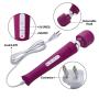 iLuxjoy FDA Approved Handheld Wand Massager, Deep Tissue Massager 10-Speed Vibrations Relieves Muscle Tension Body Aches Pains Sports Recovery(Purple)