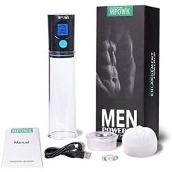 Silicone Toy Automatic Mens Pen?s Enlargement Pump to Increase The Size and Strength, Electric Vacuum Pump Male Effective Extender Electric Enlarger for Man Training Pressure Tight Design