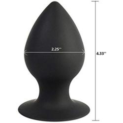 FST Silicone Large Butt Plug with Strong Suction Cup Big Anal Sex Toy for Men and Women (Large)