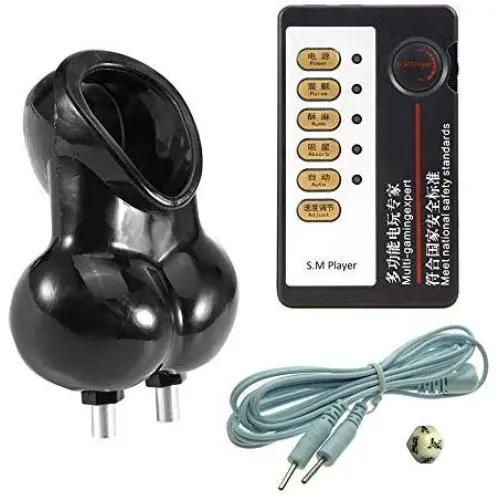 Estim Electro Shock Testicle Rings/Penis Rings 1 Porn Cube, Electric Stimulation, Pulse Physiotherapy, Orgasm, Masturbation Bondage Binding Torture BDSM SM Sex Toys,Black Estim Electro Shock Testicle Rings/Penis Rings 1 Porn Cube, Electric Stimulation, Pulse Physiotherapy, Orgasm, Masturbation Bondage Binding Torture BDSM SM Sex Toys,Black