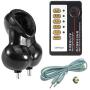 Estim Electro Shock Testicle Rings/Penis Rings 1 Porn Cube, Electric Stimulation, Pulse Physiotherapy, Orgasm, Masturbation Bondage Binding Torture BDSM SM Sex Toys,Black