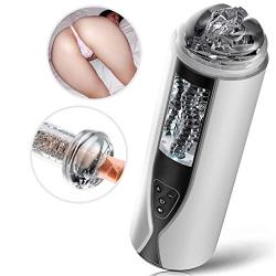MXJYB Electric Male Training Equipment, 10 Modes, Pronunciation, Vibration, Massage Equipment, USB Charging, Mens Oral Automatic Cup A1 MXJYB