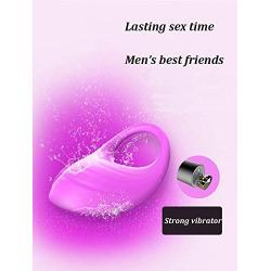 Full Silicone Cock Ring Penis Ring Time Delay Enlargement Sleeve Cock Vibrator for Men and Couples (1)