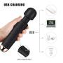 Personal Mini Wand Massager, Strongest Cordless Handheld Vibrating Power, Deep Tissue Massage for Back, Legs, Hand Pains & Sports Recovery,Best Rated for Travel Gift(Black)