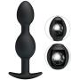 Toysdance Silicone Butt Plug with Metal Ball Inside Anal Muscles Training Double Anal Balls