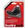 Hunkyjunk Slingshot 3 Ring Teardrop Silicone Blend Cock Ring - Tar Black Hunkyjunk Slingshot 3 Ring Teardrop Silicone Blend Cock Ring - Tar Black