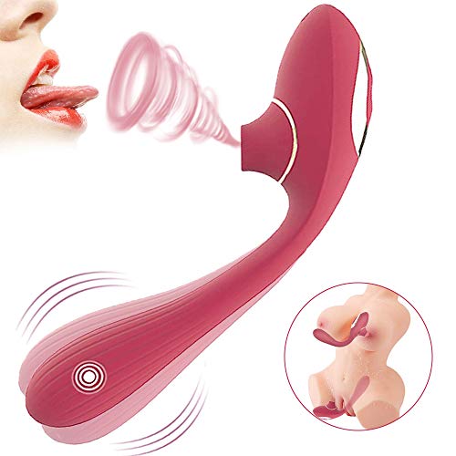 Clitoral Sucking Vibrator G Spot Vibrator Nipples Suction Clitoris Stimulator,Treediride Dual Motor 10 Vibration Modes Vagina Massager Waterproof Vibrating Dildo Rechargeable Sex Toys for Women Couple