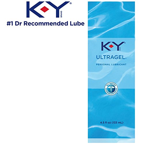 K-Y UltraGel Premium Water Based Lube- Personal Lubricant Safe to Use with Latex Condoms, Devices, Sex Toys and Vibrators, 4.5 oz (3 Pack)