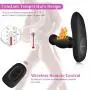 UTIMI Vibrating Butt Plug Rotating Anal Sex Toys 16-Mode Rechargeable Prostate Massager Vibrators with Remote Control & Rotation & Heating Function for Men & Women