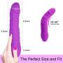 Vibrating Dildo - G Spot Female Dildo Vibrator Adult Sex Toys with 27 Combinations Modes & G-Spot Stimulation, Waterproof Liquid Silicone, Portable Wireless Charging