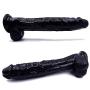 12 Inch Huge Female Body Relax Massage Wand Handsfree for Women Box Package - Black