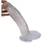12in Women Double Pleasure Suction Massager - Hand Free Play - Electric Toy for Women (Color : Clear)