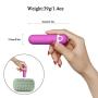 Bullet Vibrator, Wand Massager Powerful for Women Couple with 10 Modes Waterproof Rechareable, Purple Adult Toys