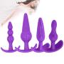 Relax Toy Amal Plug Buttpluģ for Women Extremely Soft Anales Trainer Pleasure Toy Silicone Waterproof for Adult and Couple Play Purple