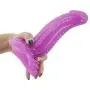 MLSice Real Animal Dinosaur Dildo S Shape Curved Beads Fake Penis Big Dick with Suction Cup Sex Toys for Women Anal Massage Plug Adult Sex Products 6.9 Inch - Purple
